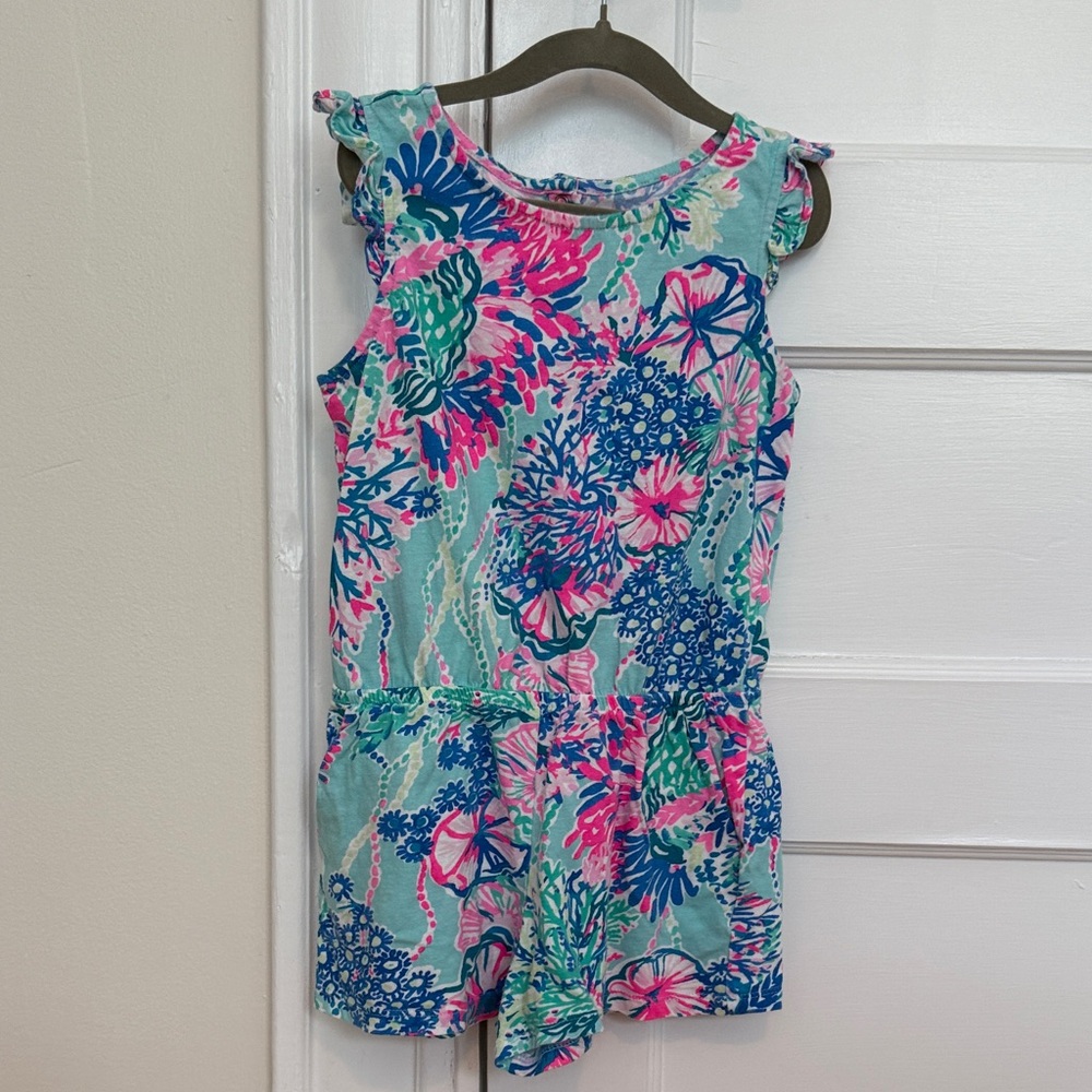 Lilly Pulitzer Girls Floral Romper